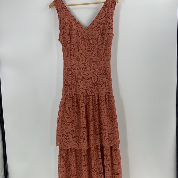 Taylor lace tiered dress cocktail party gala prom dinner date - Picture 3 of 16